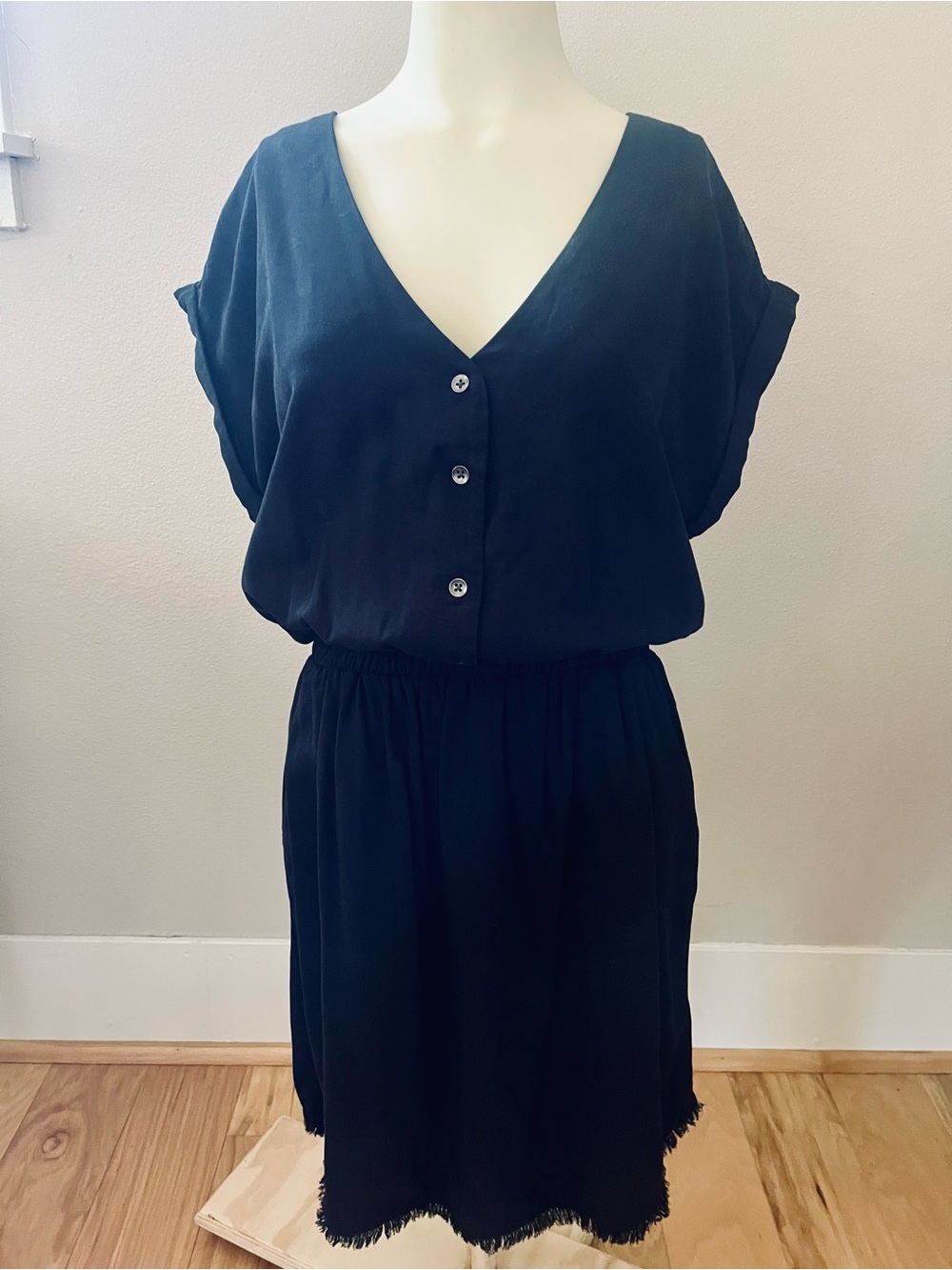 Splendid Black Women's Top with Criss Cross Back